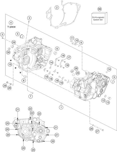 Výkres: 3010 ENGINE CASE
