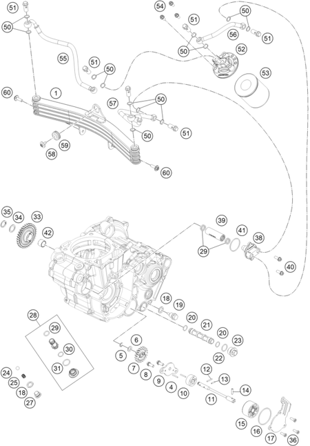 Výkres: 3810 LUBRICATING SYSTEM