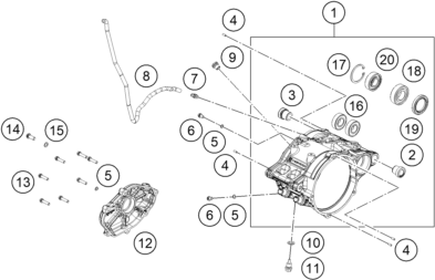 Výkres: 3010 SKŘÍŇ MOTORU