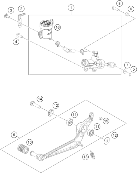 Výkres: 1330 REAR BRAKE CONTROL