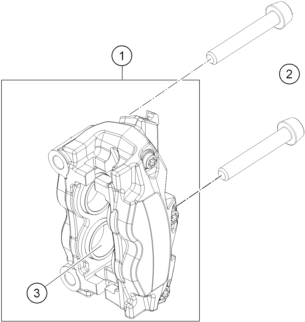 Výkres: 1360 FRONT BRAKE CALIPER