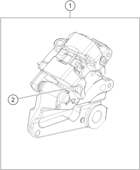 Výkres: 1390 REAR BRAKE CALIPER