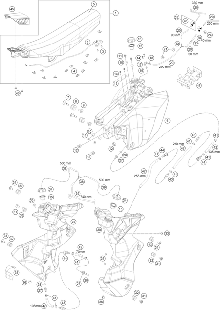 Výkres: 0710 TANK, SEAT