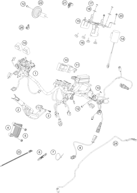 Výkres: 1110 WIRING HARNESS