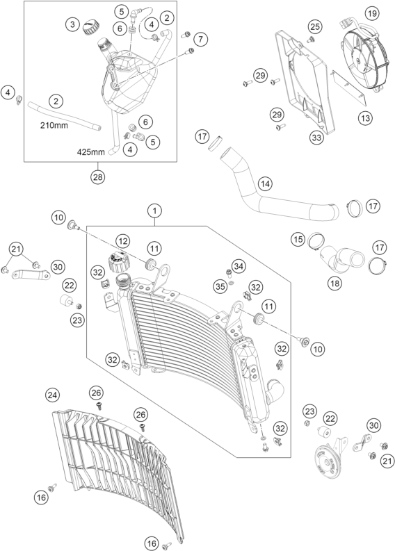 Výkres: 3530 COOLING SYSTEM