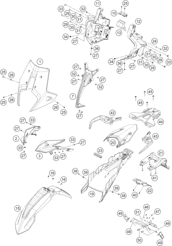 Výkres: 0810 MASK, FENDERS