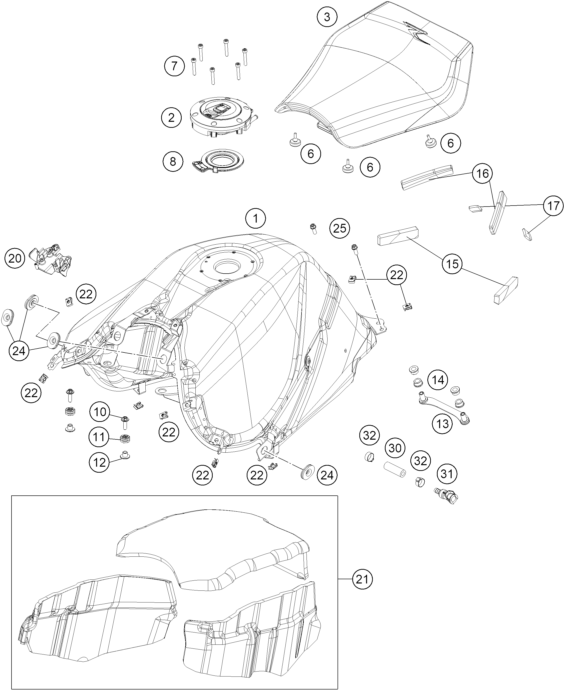 Výkres: 0710 TANK, SEAT