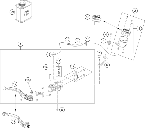Výkres: 1310 FRONT BRAKE CONTROL