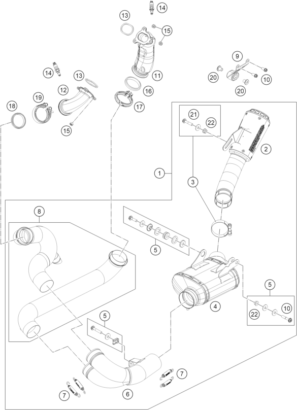 Výkres: 0510 EXHAUST SYSTEM
