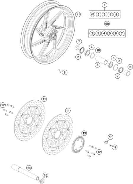 Výkres: 0910 FRONT WHEEL