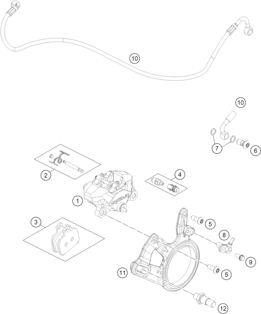 Výkres: 1390 REAR BRAKE CALIPER