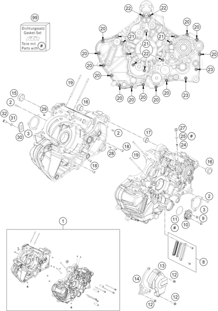 Výkres: 3010 ENGINE CASE