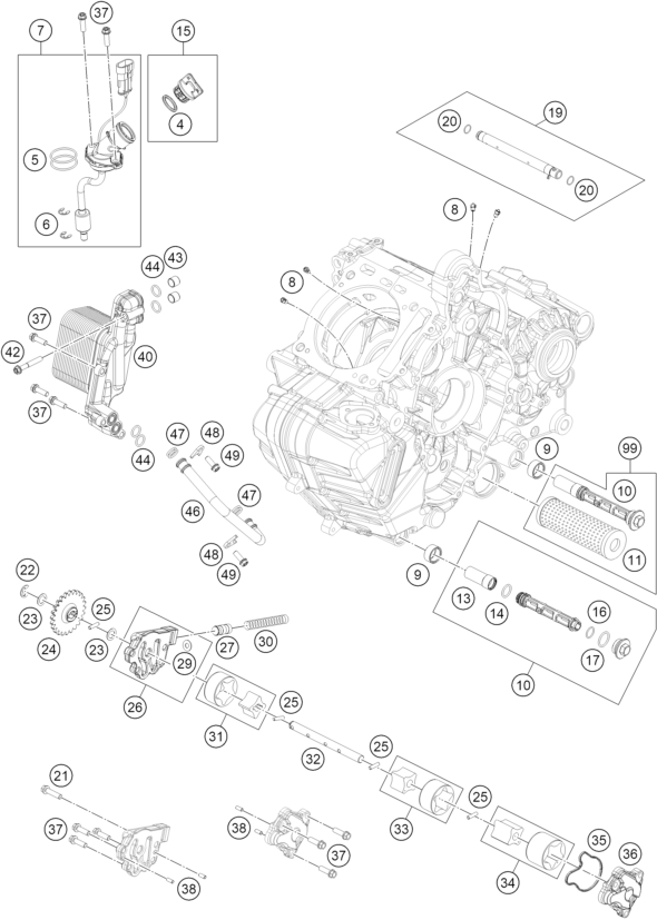 Výkres: 3810 LUBRICATING SYSTEM