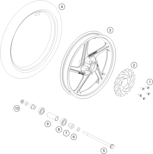 Výkres: 0910 FRONT WHEEL