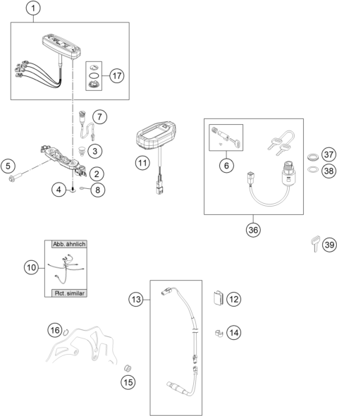 Výkres: 1430 PŘÍSTROJE / ZÁMKOVÝ SYSTÉM