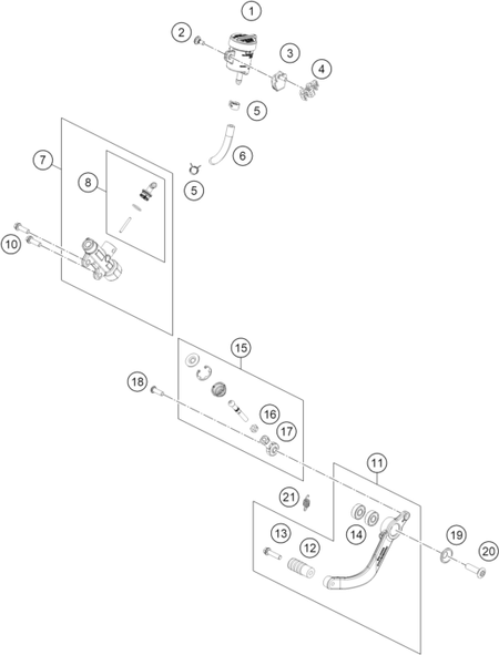Výkres: 1330 REAR BRAKE CONTROL