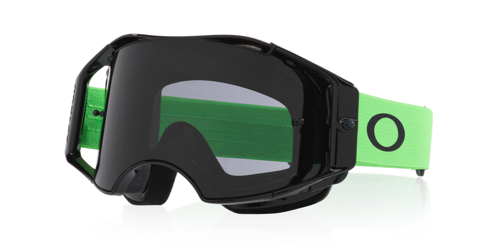 Brýle Oakley Airbrake Lite MX Moto Green - plexi tmavě šedé