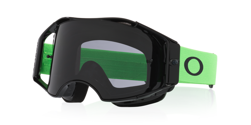 Brýle Oakley Airbrake Lite MX Moto Green - plexi tmavě šedé