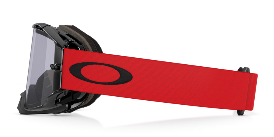 Brýle Oakley Airbrake Lite MX Moto Red - plexi světle šedé