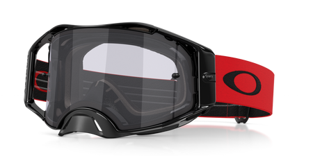 Brýle Oakley Airbrake Lite MX Moto Red - plexi světle šedé