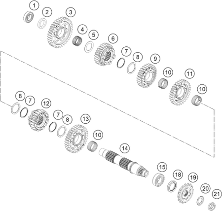Výkres: 3360 PŘEVODOVKA II - PROTIHŘÍDEL