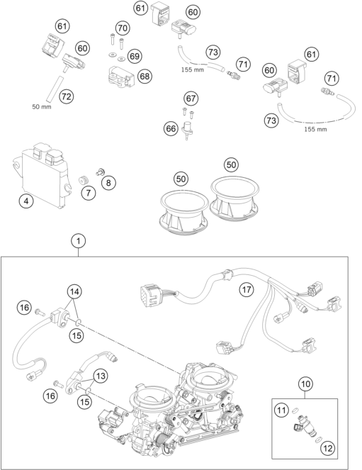 Výkres: 4110 ŠKRTICÍ KLAPKA (THROTTLE BODY)