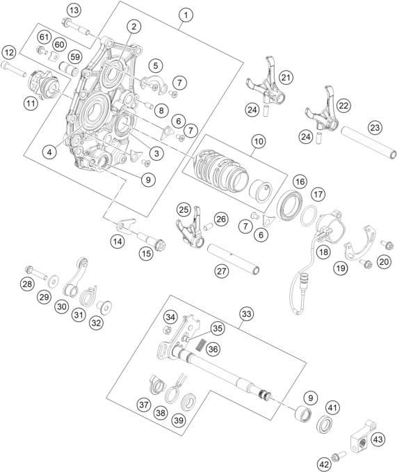 Výkres: 3410 MECHANISMUS ŘAZENÍ