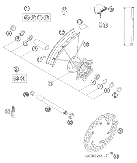 Výkres: 0910 PŘEDNÍ KOLO