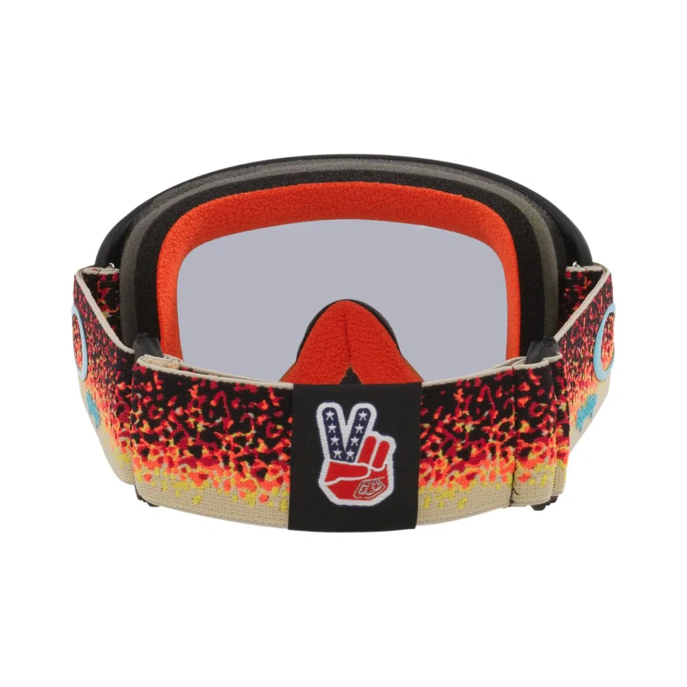 Brýle Oakley O-Frame 2.0 Pro MX Troy Lee Designs Pixel Black/Orange - plexi světle šedé