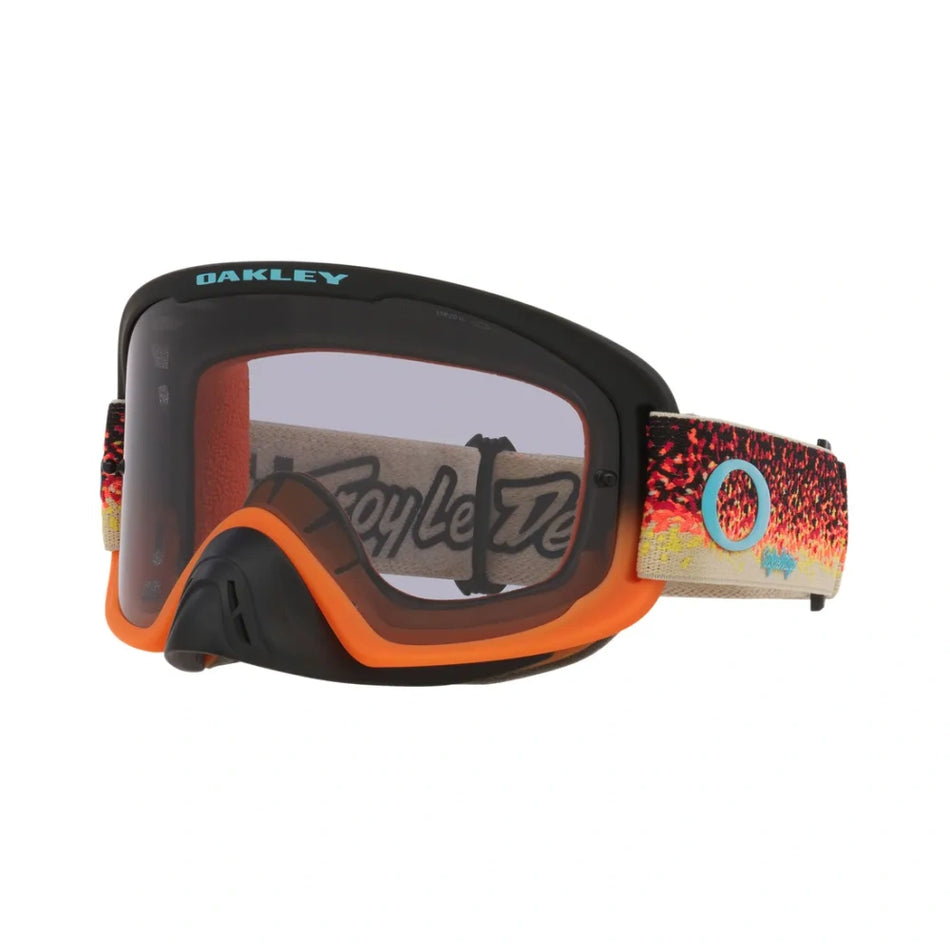 Brýle Oakley O-Frame 2.0 Pro MX Troy Lee Designs Pixel Black/Orange - plexi světle šedé