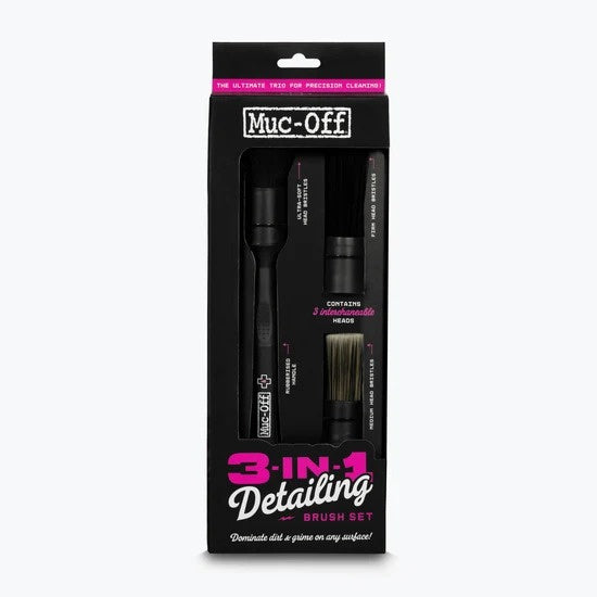 Muc-Off 21531 - Vysoce kvalitní sada detailingových štětců 3 v 1