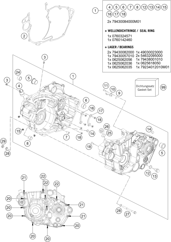Výkres: 3010 SKŘÍŇ MOTORU