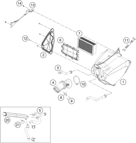 Výkres: 0610 VZDUCHOVÝ FILTR