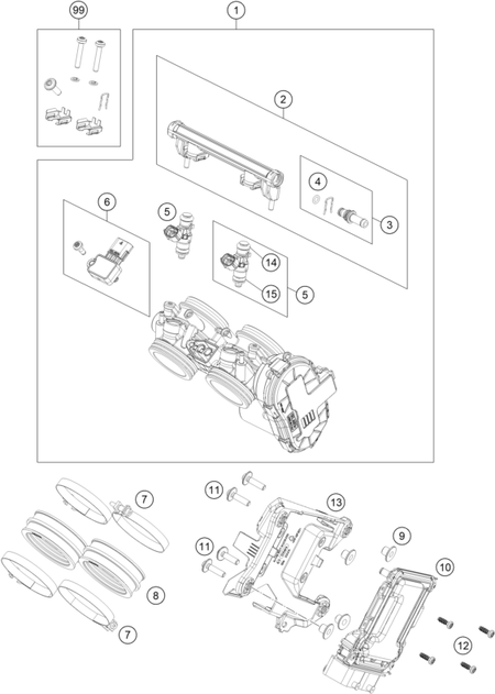 Výkres: 4110 ŠKRTICÍ KLAPKA (THROTTLE BODY)