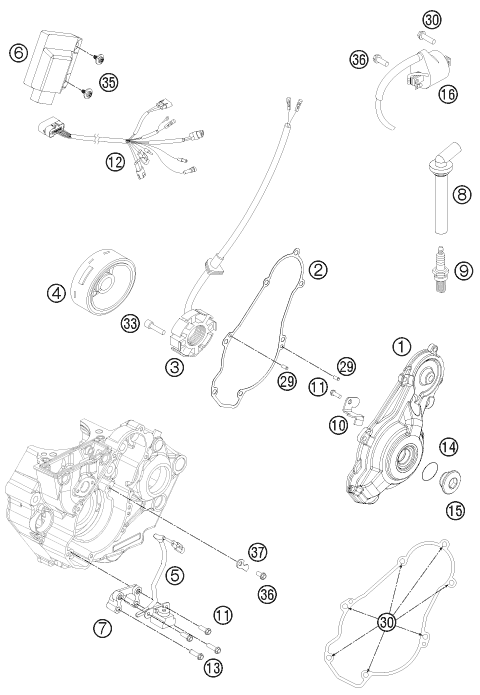 Výkres: 3910 ZAPALOVACÍ SOUSTAVA