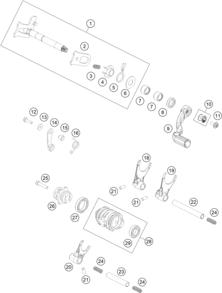 Výkres: 3410 MECHANISMUS ŘAZENÍ