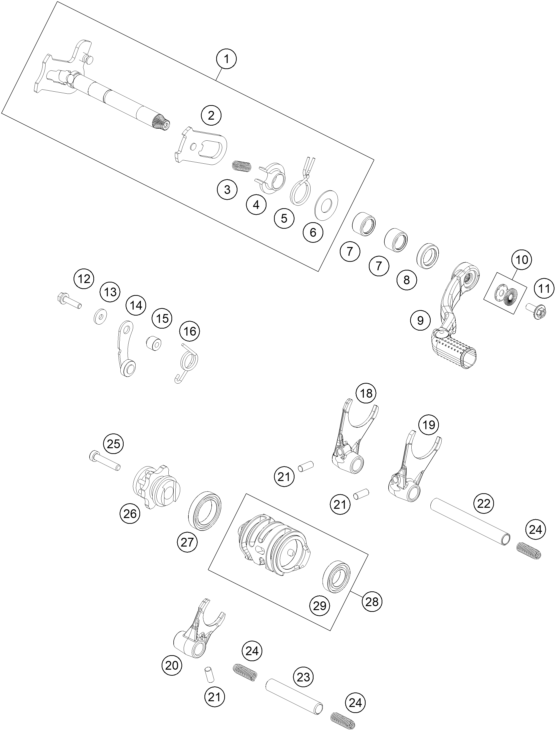 Výkres: 3410 MECHANISMUS ŘAZENÍ