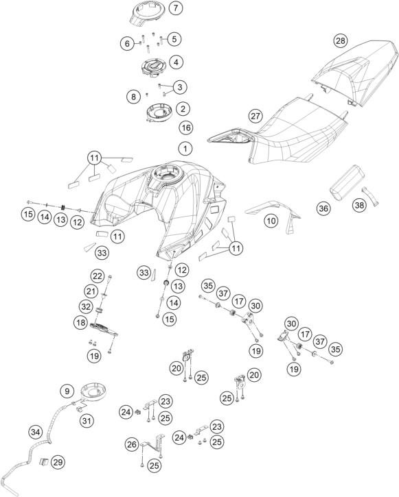 Výkres: 0710 NÁDRŽ, SEDLO