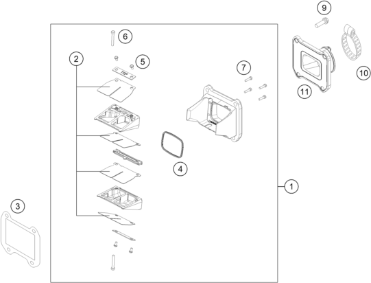 Výkres: 3070 SKŘÍŇ LAMELOVÉHO VENTILU