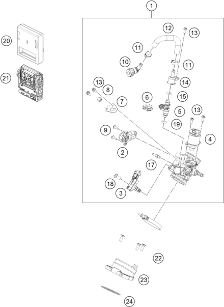 Výkres: 4110 ŠKRTICÍ KLAPKA (THROTTLE BODY)