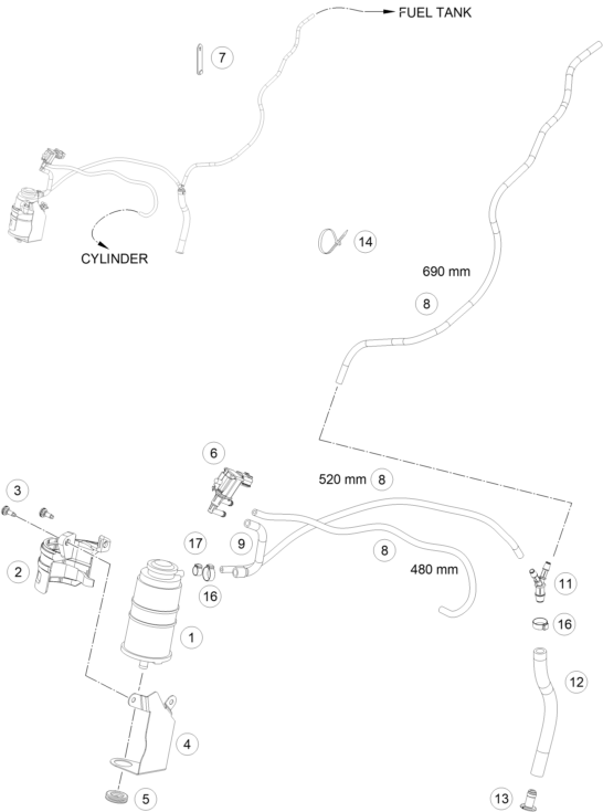 Výkres: 1510 NÁDOBA ZACHYCOVAČE PAR PALIVA