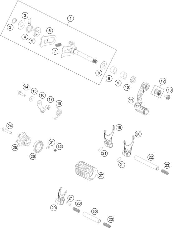 Výkres: 3410 MECHANISMUS ŘAZENÍ