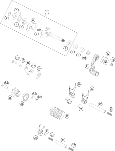 Výkres: 3410 MECHANISMUS ŘAZENÍ