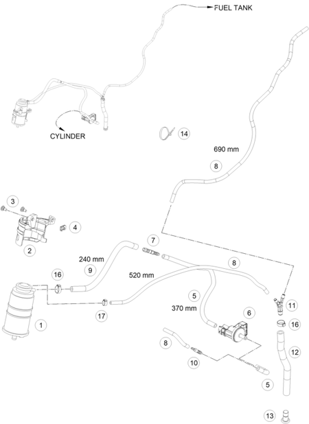 Výkres: 1510 NÁDOBA ZACHYCOVAČE PAR PALIVA