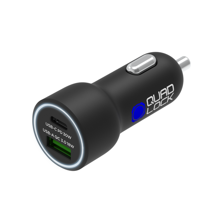 48W nabíječka do auta Quad Lock® - USB-C PD + USB-A QC3.0
