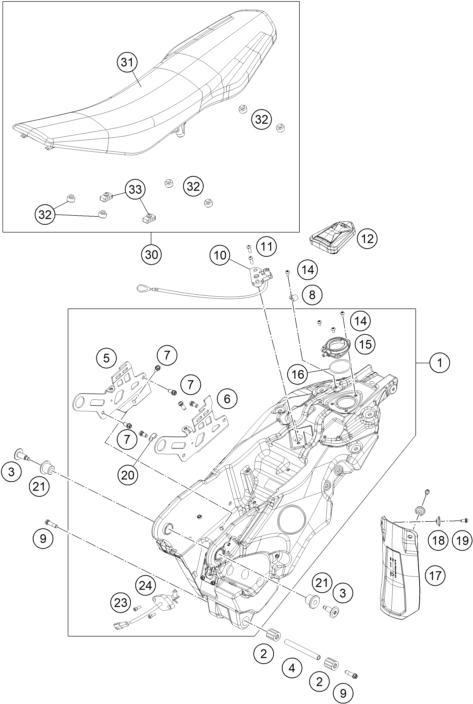 Výkres: 0710 NÁDRŽ, SEDLO