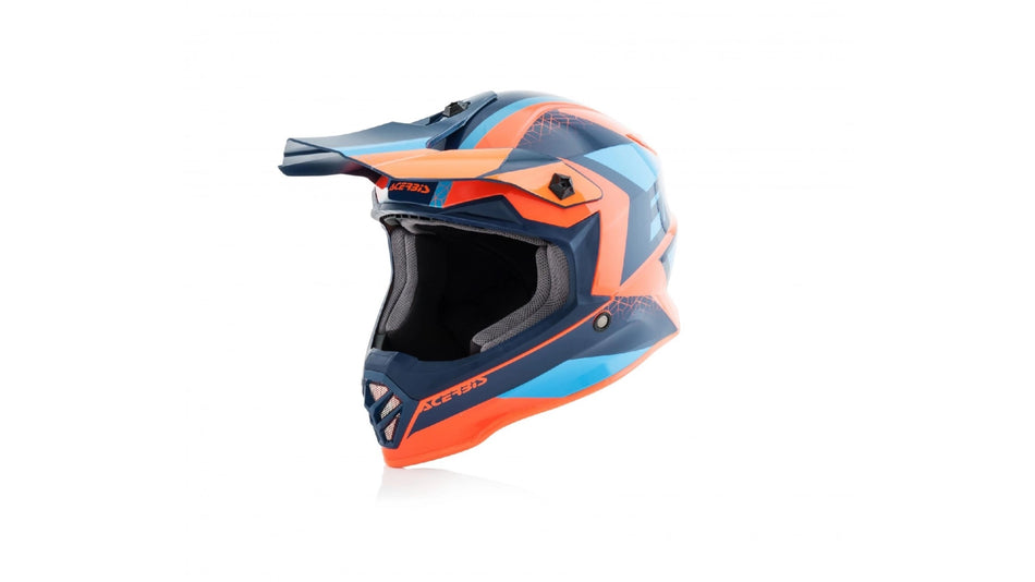 Acerbis kšilt přilby junior Steel (obj.kód 0023425) oranž/modrá