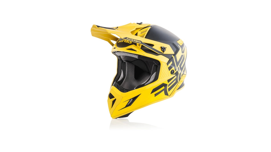 Kšilt k přilbě Acerbis X-PRO VTR/STEEL CARBON žlutá