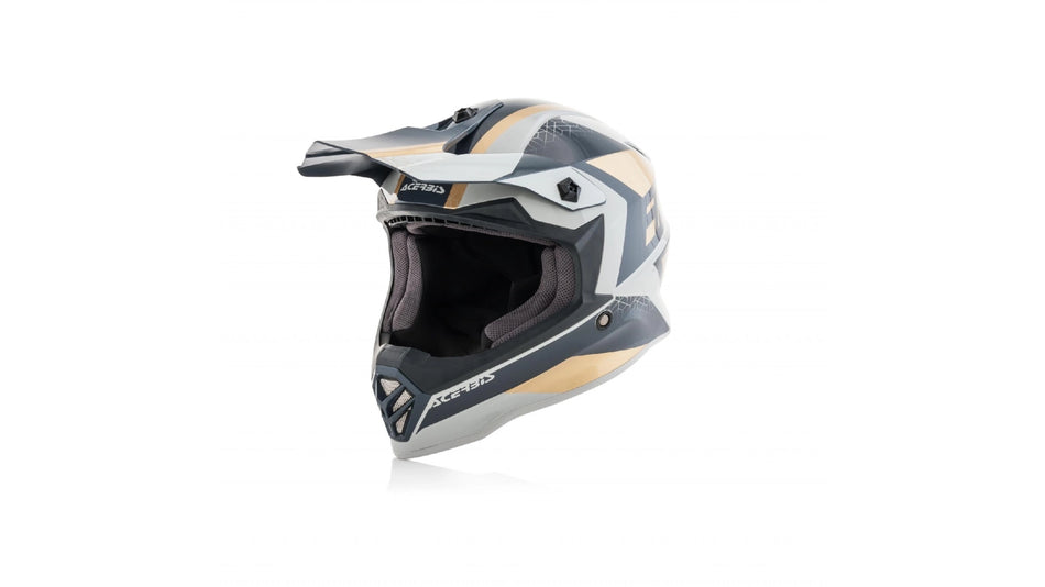 Acerbis kšilt přilby junior Steel (obj.kód 0023425) šedá/zlatá