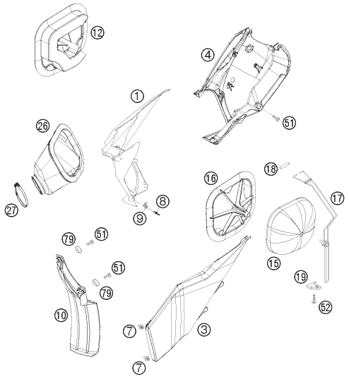 Výkres: 0610 VZDUCHOVÝ FILTR